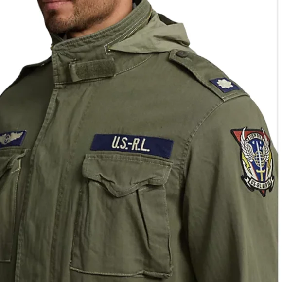 NWT Men's Ralph Lauren Big & Tall iconic Field Jacket Army Olive Green size 2XB - Picture 1 of 5